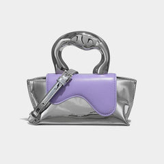 Silver Mix Sling Small Handbag