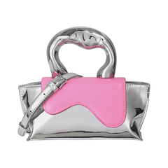 Silver Mix Sling Small Handbag