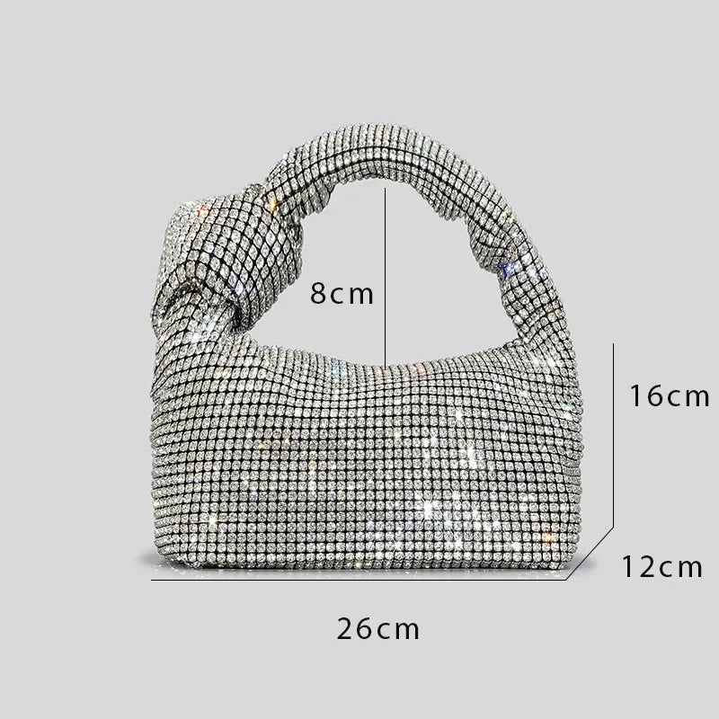 Single Knot Rhinestone Handbag