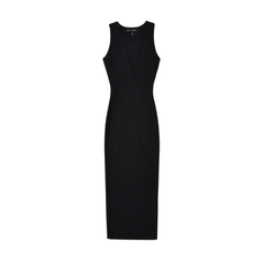 Sleeveless Midi Bodycon Knit Dress