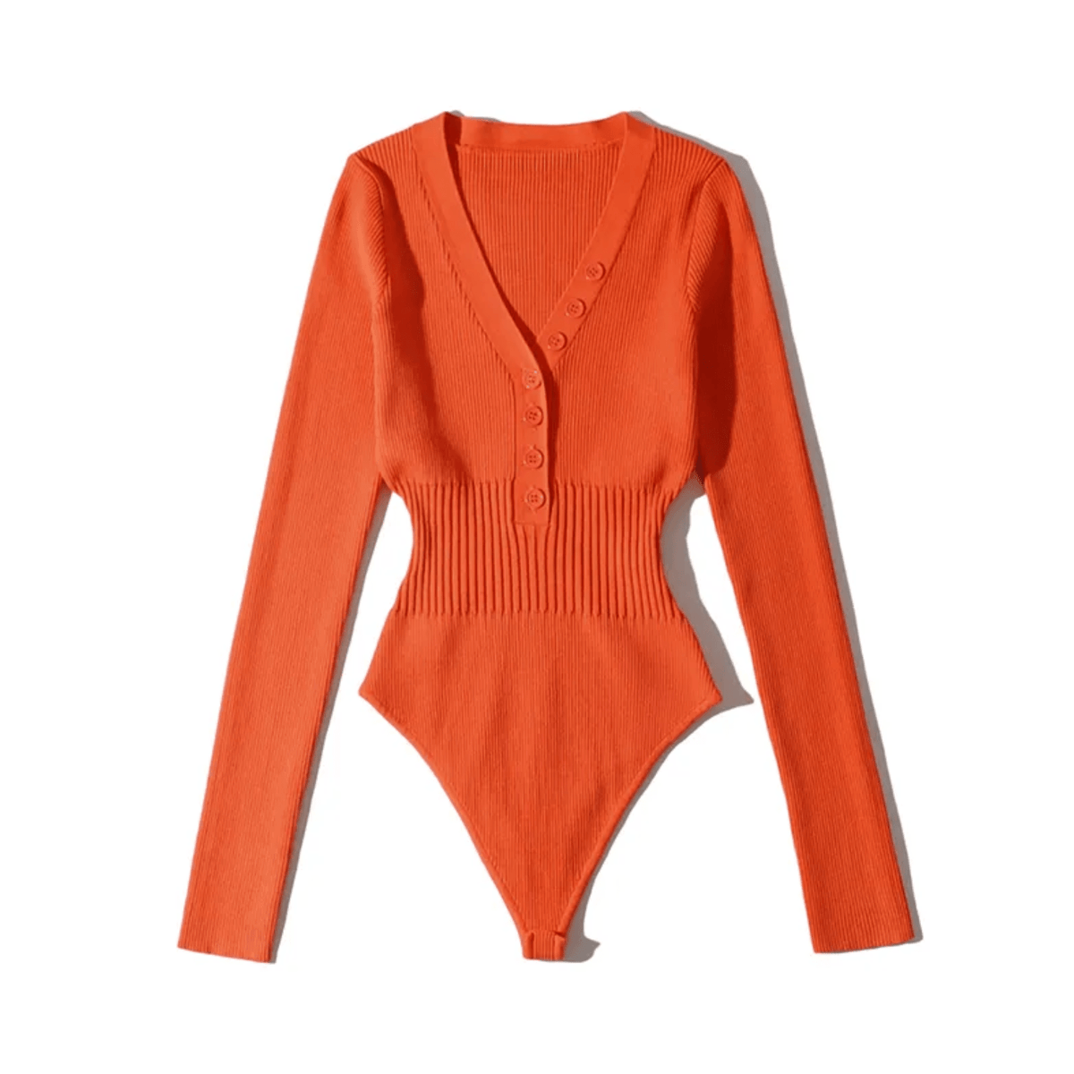 Slim Waist Long Sleeves Bodysuit