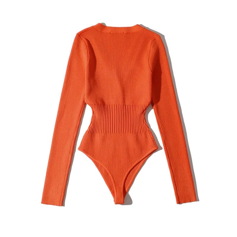 Slim Waist Long Sleeves Bodysuit