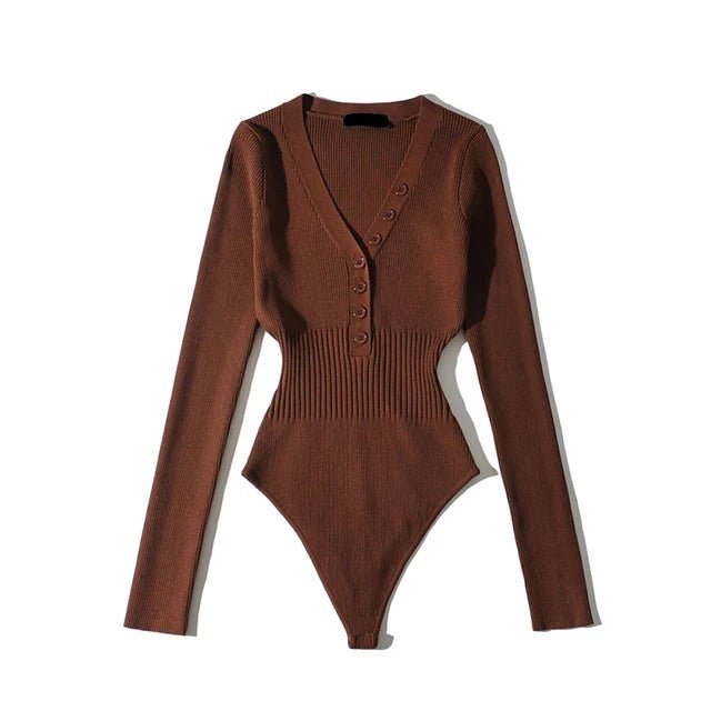 Slim Waist Long Sleeves Bodysuit