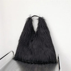 Soft Faux Fur Tote Bag