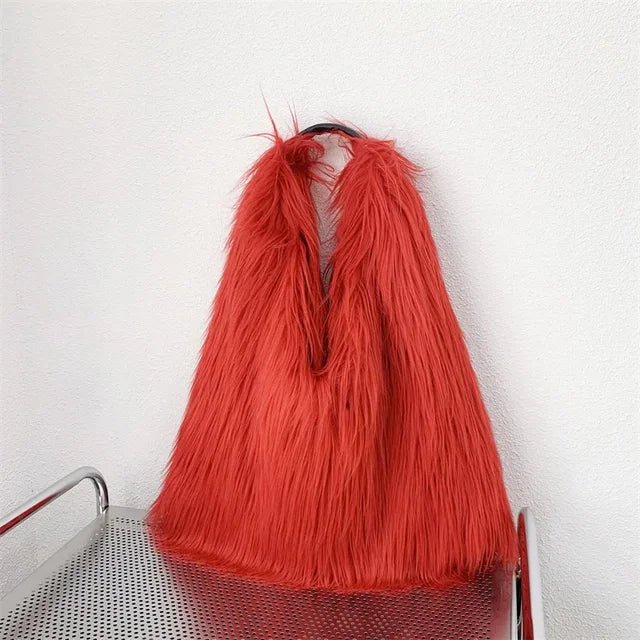 Soft Faux Fur Tote Bag