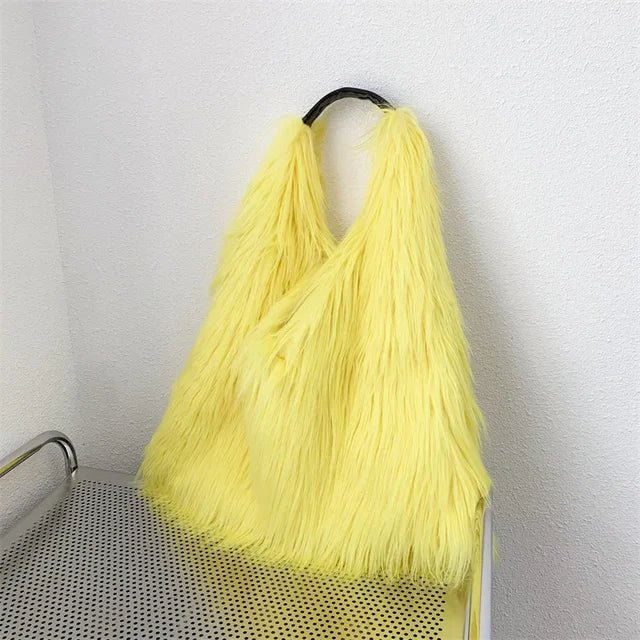 Soft Faux Fur Tote Bag