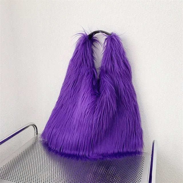 Soft Faux Fur Tote Bag