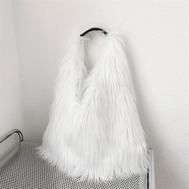 Soft Faux Fur Tote Bag