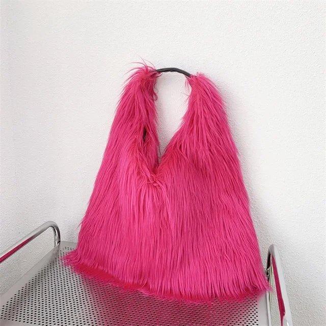 Soft Faux Fur Tote Bag