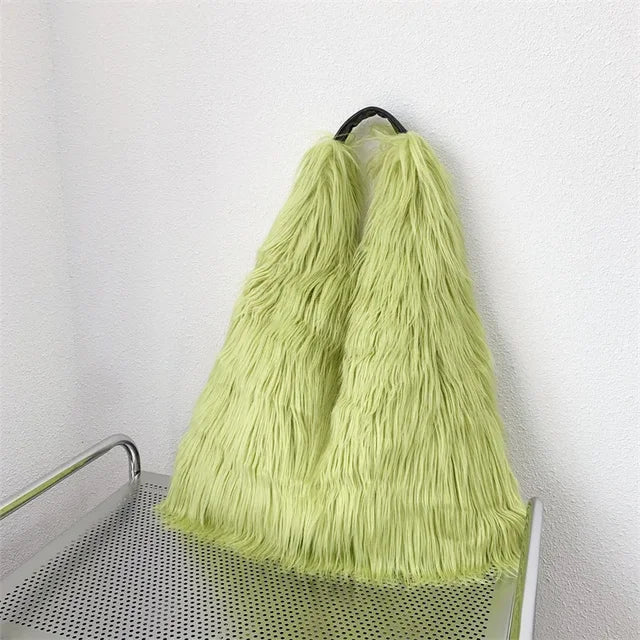 Soft Faux Fur Tote Bag