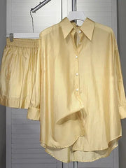 Soft Luster Shirt + Shorts Set
