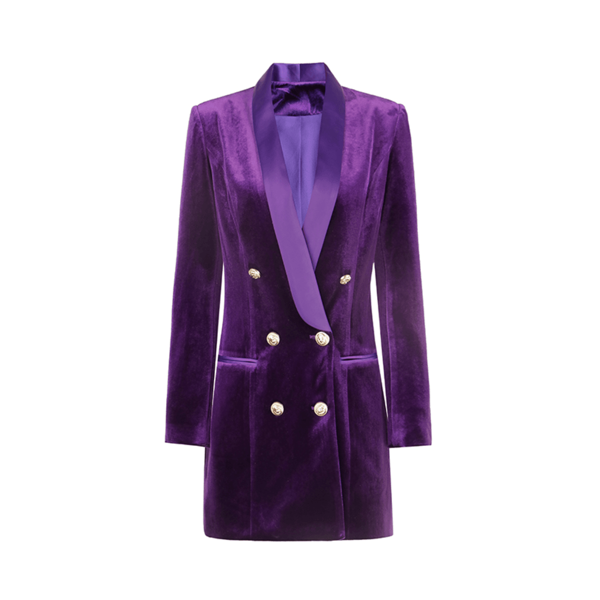 Soft Sheen Sash Lapel Dress Coat