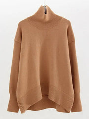 Soft Turtleneck Knit Sweater