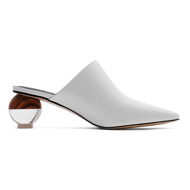 Spherical Heel Pointed Shoes
