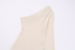 Split Cuff Slim Knit Dress