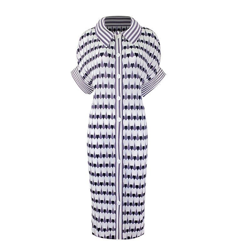 Spring Hearts Pleated Dress