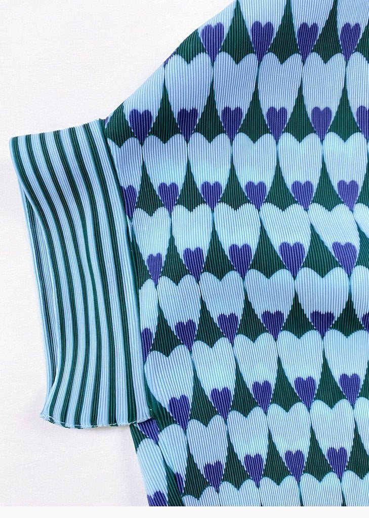 Spring Hearts Pleated Dress - @jenjeanpierre