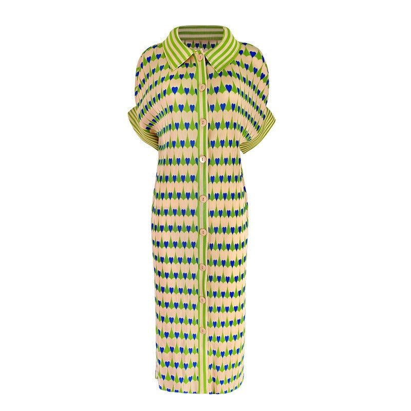 Spring Hearts Pleated Dress - @jenjeanpierre