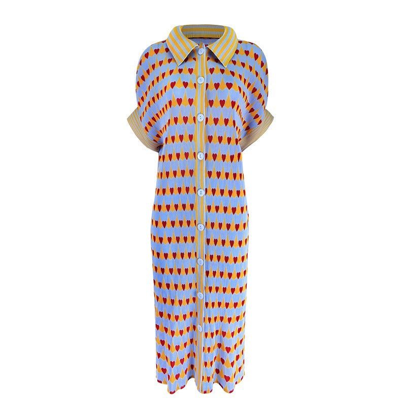 Spring Hearts Pleated Dress - @jenjeanpierre