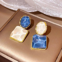 Square Baroque Freshwater Earrings