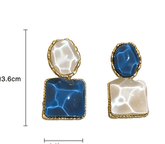 Square Baroque Freshwater Earrings