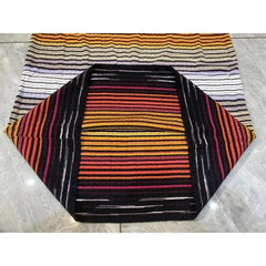 Square Neckline Bodycon Striped Dress