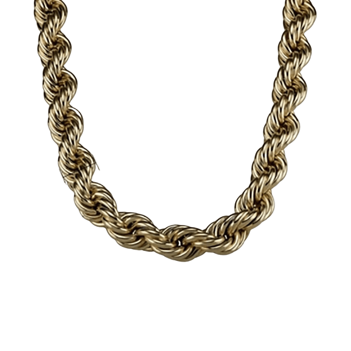 Stainless Steel Chunky Rope Necklace