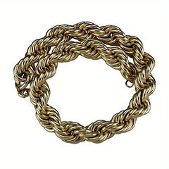 Stainless Steel Chunky Rope Necklace