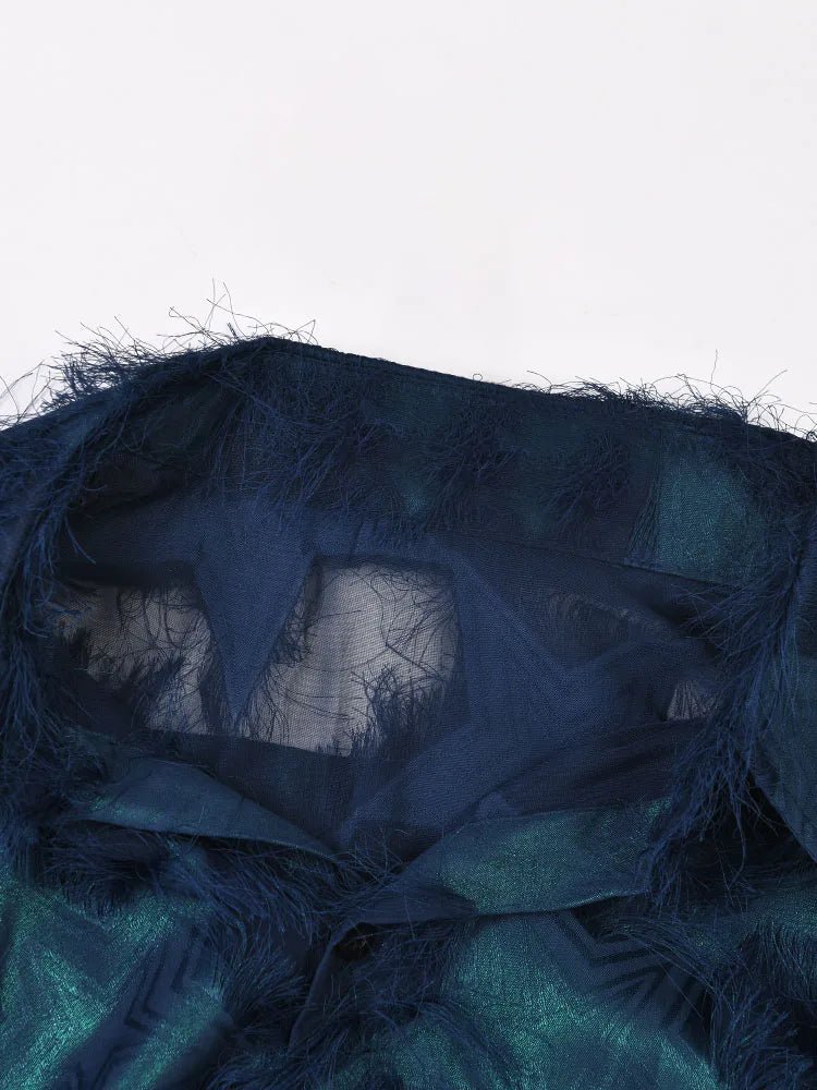 Stars Feathery Tassels Shirt