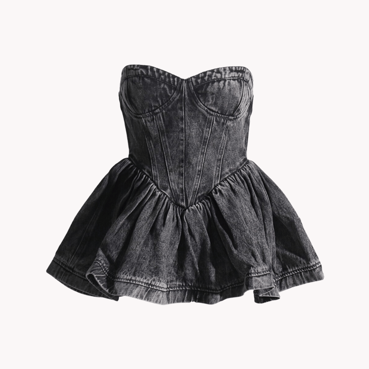 Strapless Denim Top - Final Sale
