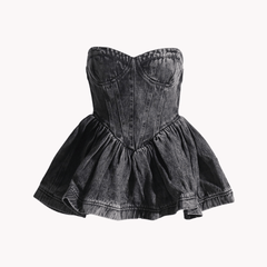 Strapless Denim Top - Final Sale