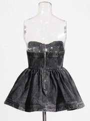 Strapless Denim Top - Final Sale