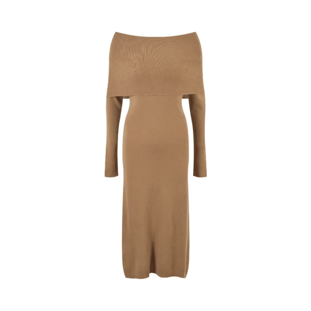 Strapless Knitted Midi Dress