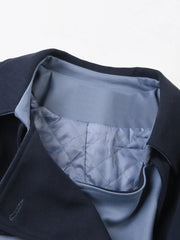 Strapped Cuffs Belted Woolen Coat