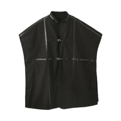 Straps Sleeveless Long Cloak Coat