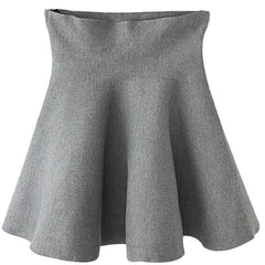 Stretch Pleated Midi Knit Skirt