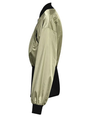 Stretch Waist Zip-Up Jacket