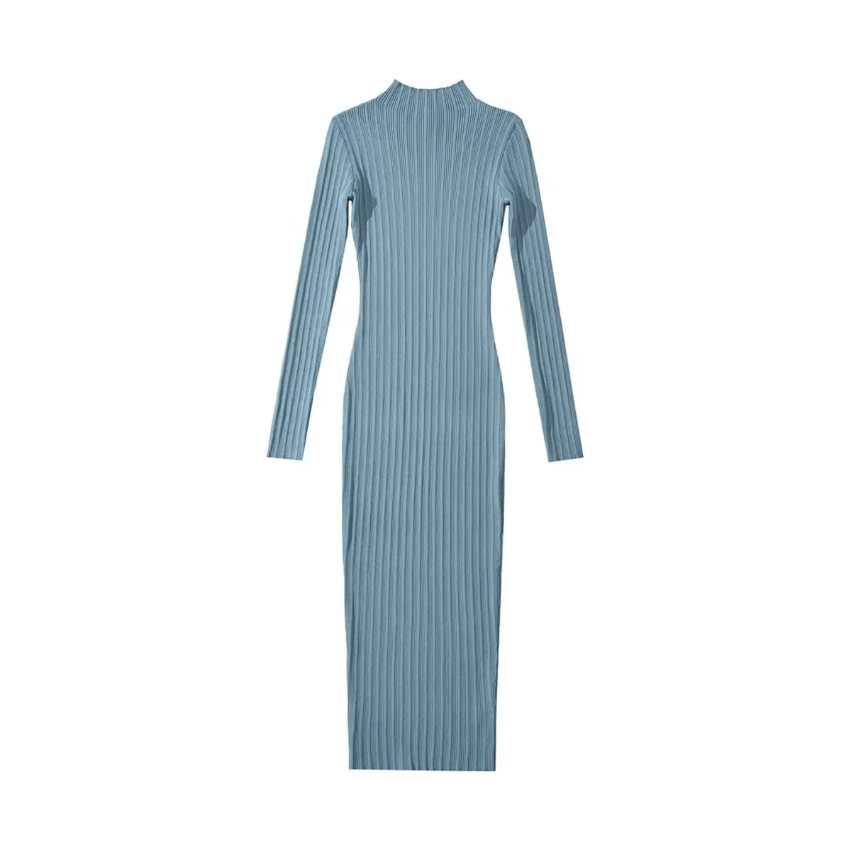 Stretchable Slim Midi Knit Dress