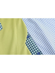 Striped Fake Two-Piece Top