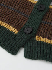 Striped Hooded Knit Dress