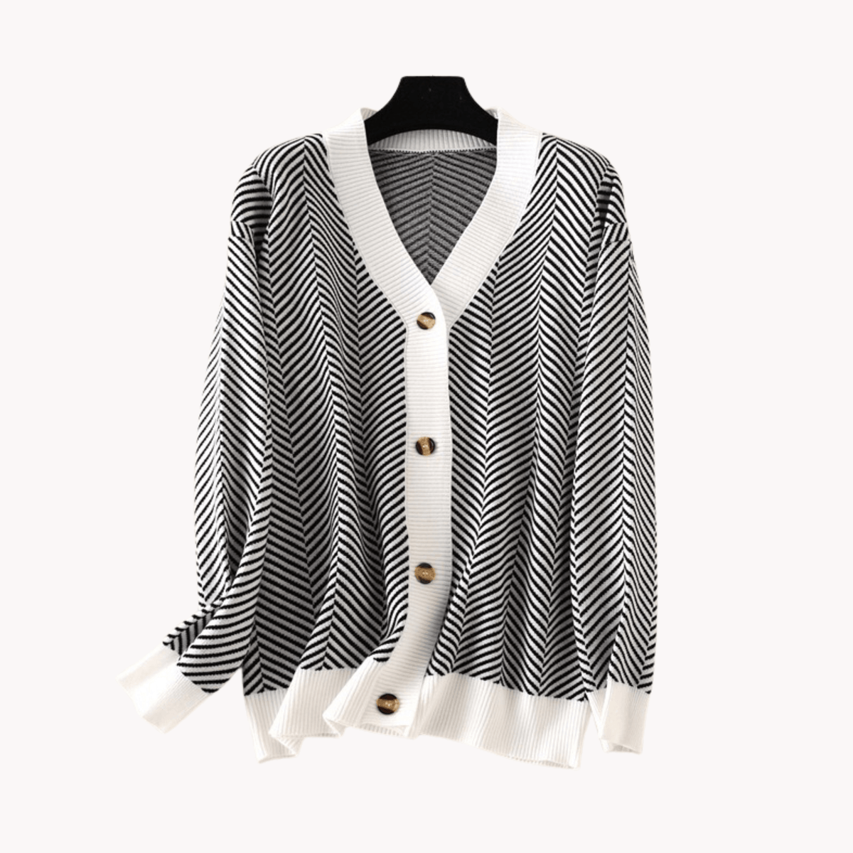 Striped Long Sleeve Knit Sweater