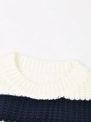 Striped Loose Knitted Dress Sweater