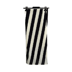 Striped Semi Sheer Midi Skirt