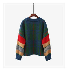 Striped Sleeves Button Down Cardigan