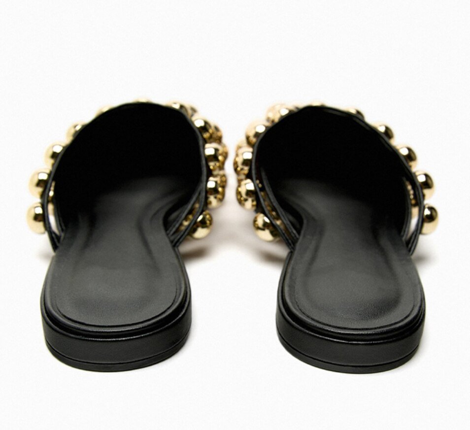 Studded Pointed Flats