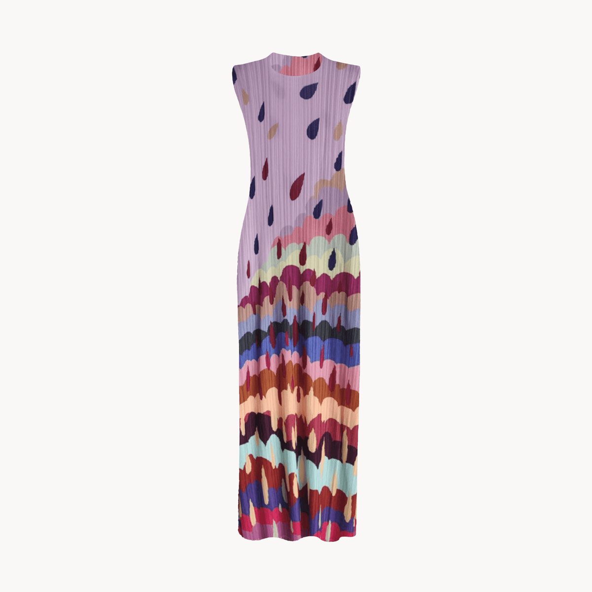 Summer Rain Pleated Dress