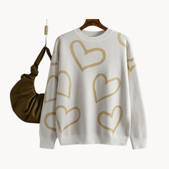 Sweetheart Loose Knit Sweater