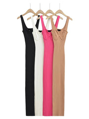 Sweetheart Sleeveless Maxi Knit Dress