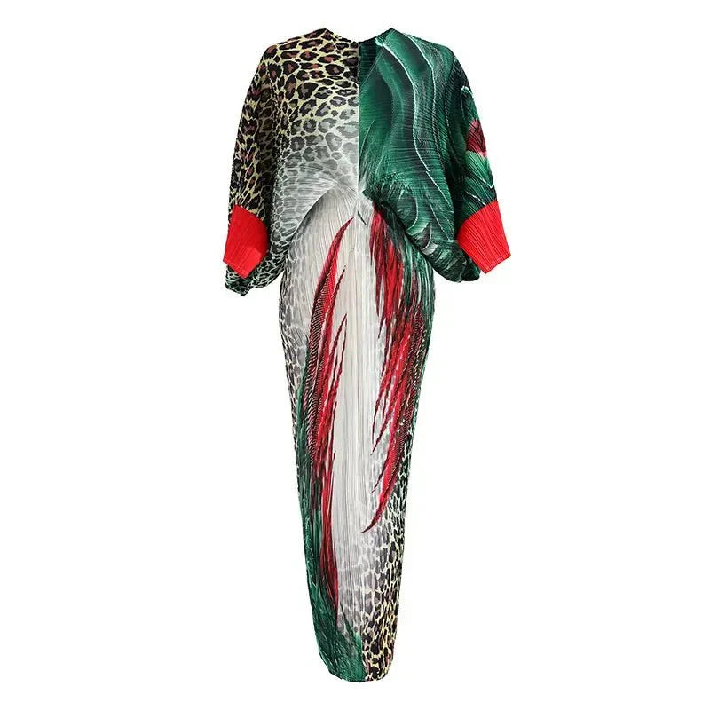 Swift Cheetah Pleated Dress