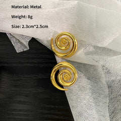 Swirl Stud Earrings